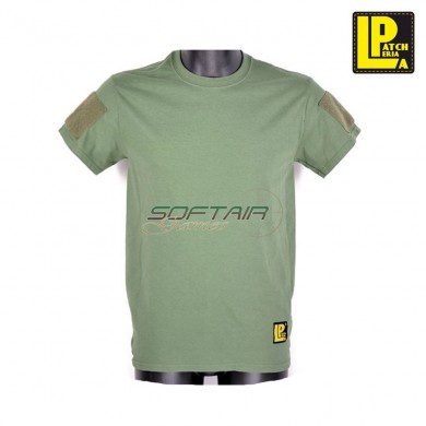 T-shirt Tattica Olive Drab Con Velcro Patcheria (lp-ts055)