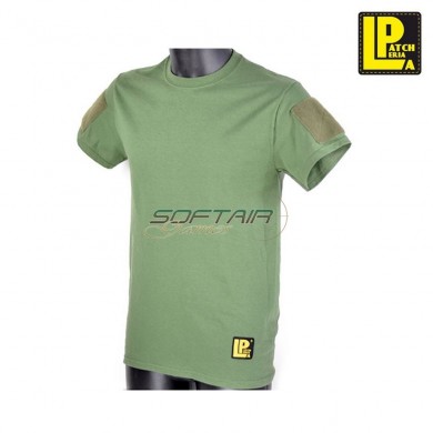 Tactical T-shirt Olive Drab With Velcro Patcheria (lp-ts055)