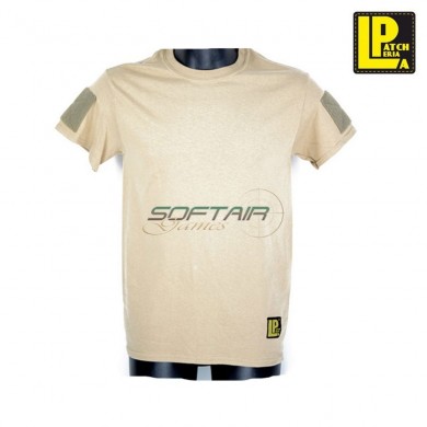 Tactical T-shirt Tan With Velcro Patcheria (lp-ts056)