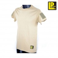Tactical T-shirt Tan With Velcro Patcheria (lp-ts056)