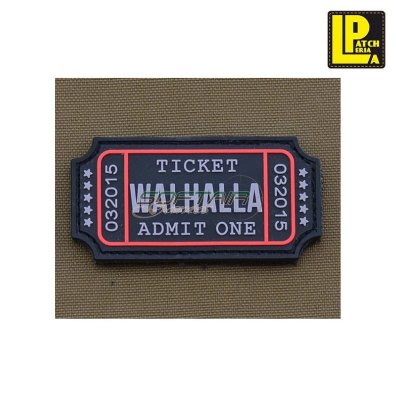 Military Morale Patch Pvc Valhalla Ticket Walhalla Patcheria (lp-ppvc146)