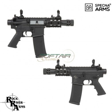 Electric Rifle Sa-c18 R.r.a. Logo Assault Replica M4 Baby Pistol Black Core™ Specna Arms® (spe-01-026468)