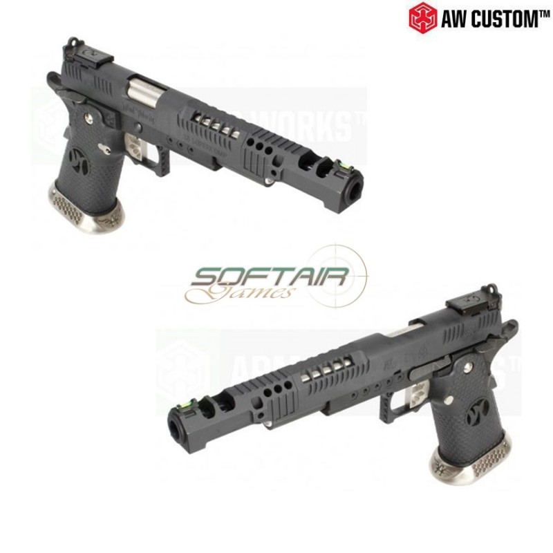 Pistola A Gas Hi-capa Custom 38 Supercomp Black Armorer Works (aw-110570)
