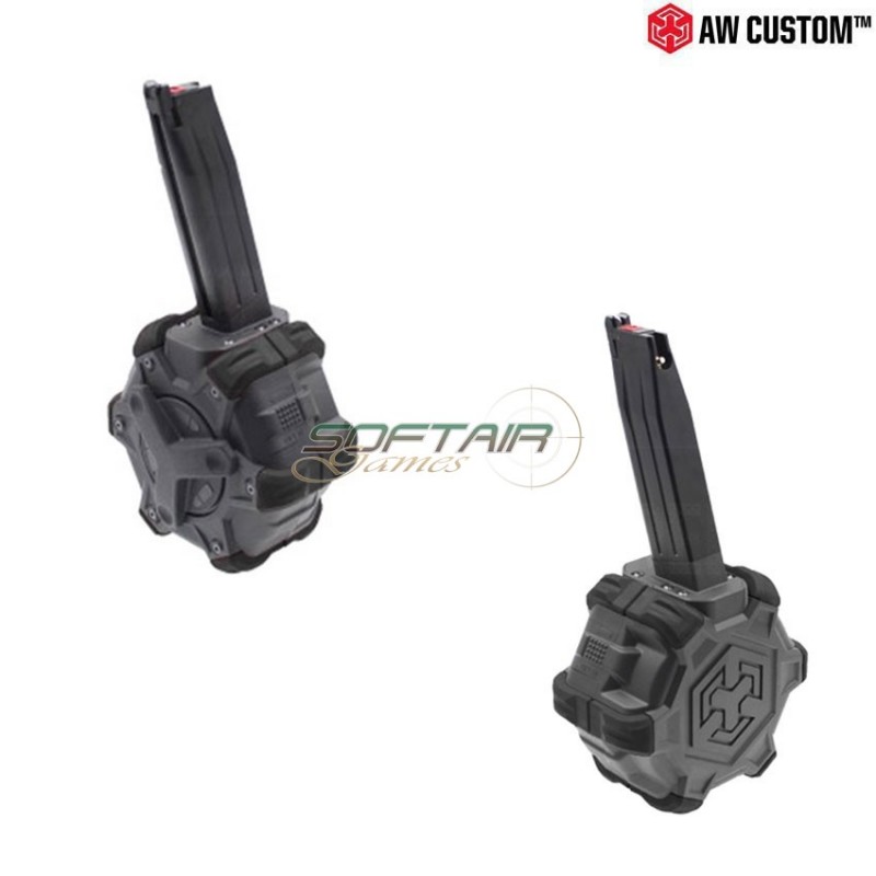 Caricatore Drum 350bb A Gas Per Pistola Hi-capa Hx Series Armorer Works (aw-310657)