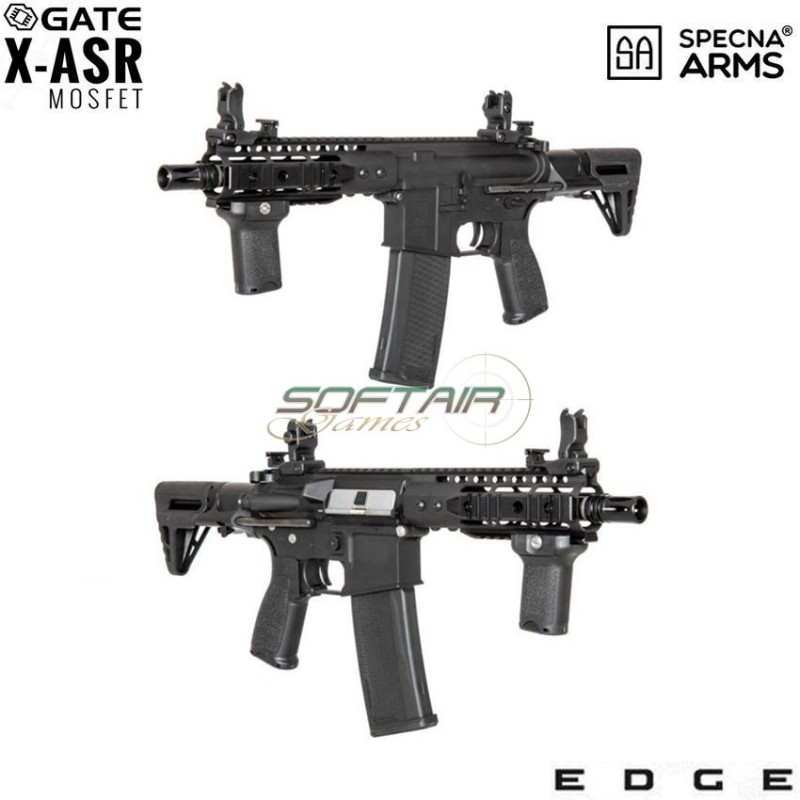 Electric Rifle Sa-e12 Edge™ M4 Short Keymod Pdw Replica Black Specna Arms® (spe-01-026717)