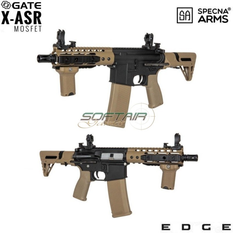 Electric Rifle Sa-e12 Edge™ M4 Short Keymod Pdw Replica Two Tone Specna Arms® (spe-01-026718)