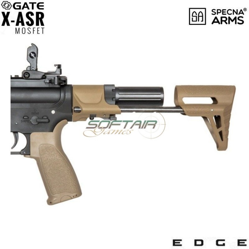 Electric Rifle Sa-e12 Edge™ M4 Short Keymod Pdw Replica Two Tone Specna Arms® (spe-01-026718)