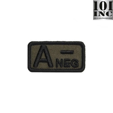 Embroidered Patch Blood Type A- Green 101 Inc (inc-442318-3246-od)