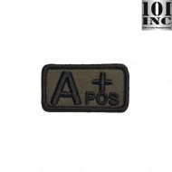 Embroidered Patch Blood Type A+ Green 101 Inc (inc-442318-3247-od)