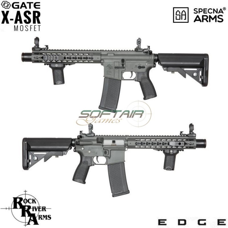 Electric Rifle Sa-e07 Edge™ Rra M4 Noveske Cqb Keymod Carbine Replica Chaos Grey Specna Arms® (spe-01-026713)