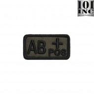 Embroidered Patch Blood Type Ab+ Green 101 Inc (inc-442318-3249-od)