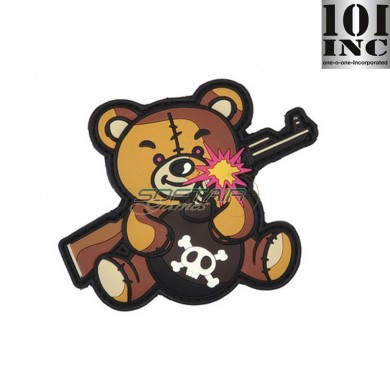 Patch 3d Pvc Terror Teddy Brown 101 Inc (inc-444130-5452)