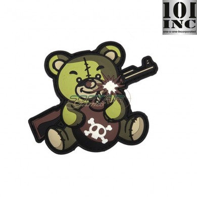 Patch 3d Pvc Terror Teddy Green 101 Inc (inc-444130-5453)