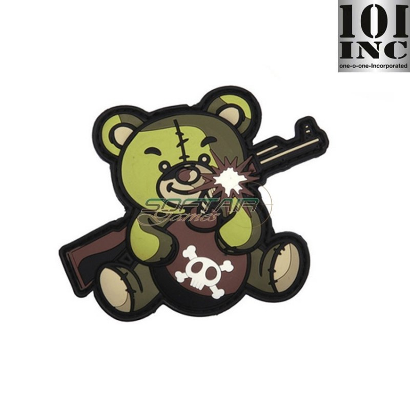Patch 3d Pvc Terror Teddy Green 101 Inc (inc-444130-5453)