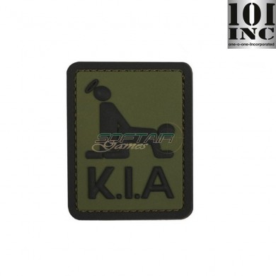 Patch 3d Pvc Killed In Action Green 101 Inc (inc-444130-7124)