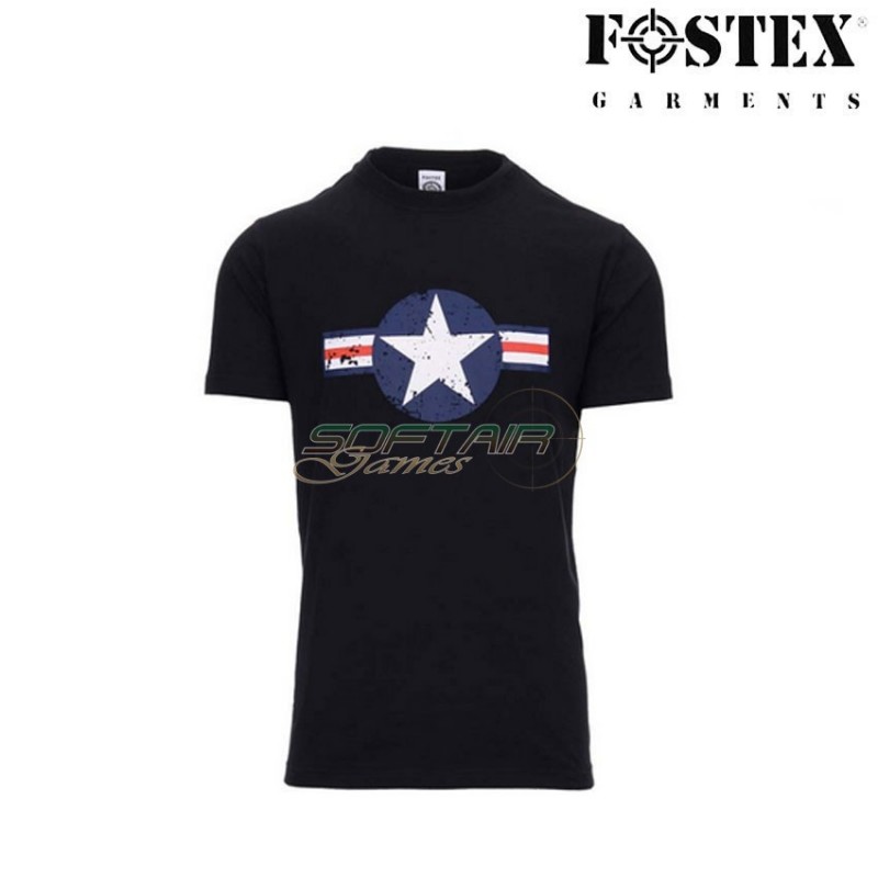 T-shirt Wwii Usaf Markings Black Fostex (fx-133504-bk) T-shirt Wwii Usaf Markings Black Fostex (fx-133504-bk)