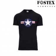 T-shirt Wwii Usaf Markings Black Fostex (fx-133504-bk) T-shirt Wwii Usaf Markings Black Fostex (fx-133504-bk)