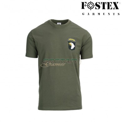 T-shirt 101st Airborne Green Fostex (fx-133620-gr)