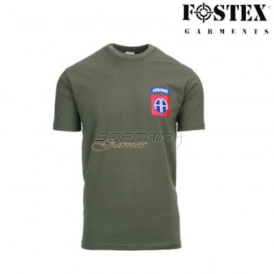 T-shirt 82nd Airborne Green Fostex (fx-133621-gr)