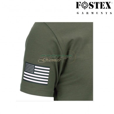 T-shirt Usa 101st Airborne Green Fostex (fx-133622-gr)