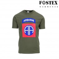 T-shirt 82nd Airborne Big Logo Green Fostex (fx-133625-gr) T-shirt 82nd Airborne Big Logo Green Fostex (fx-133625-gr)