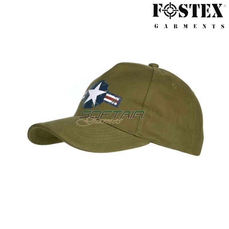 Cappello Baseball Usaf Wwii Green Fostex (fx-215151-280-gr)