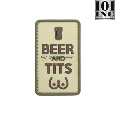 Patch 3d Pvc Beer And Tits Coyote 101 Inc (inc-11118)