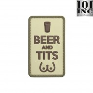 Patch 3d Pvc Beer And Tits Coyote 101 Inc (inc-11118)