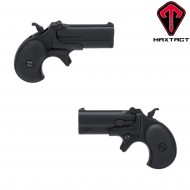 Gas Pistol Full Metal Derringer Double Barrel Black Maxtact (mxt-211614) Gas Pistol Full Metal Derringer Double Barrel Black Maxtact (mxt-211614)