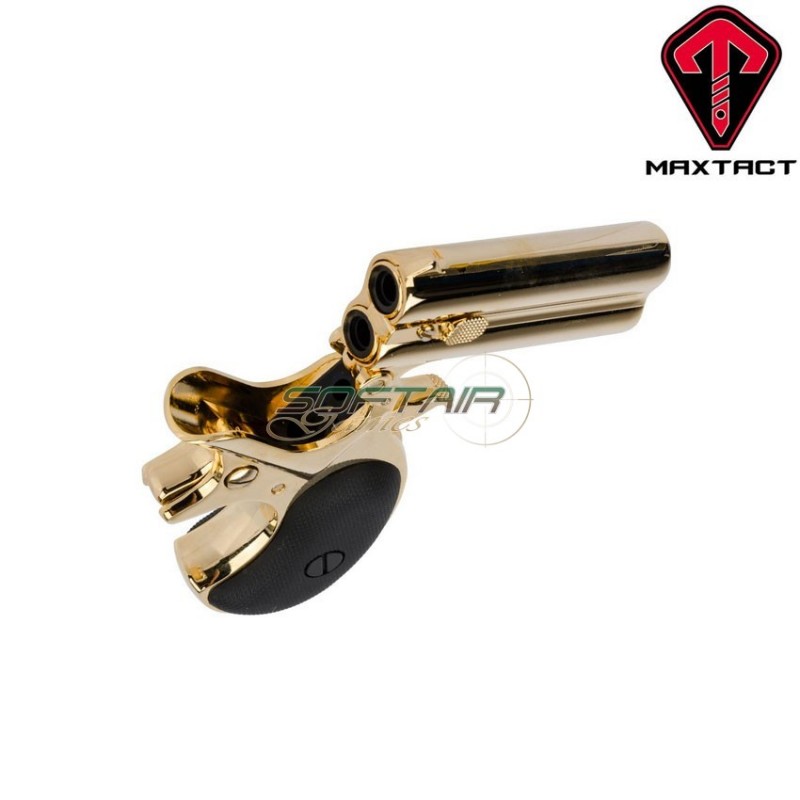 Pistola A Gas Full Metal Derringer Double Barrel Gold Maxtact (mxt-211638)