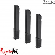 Set 3 Mid-caps Magazines120bb Black For Tekken Ronin Kwa (kwa-310666)