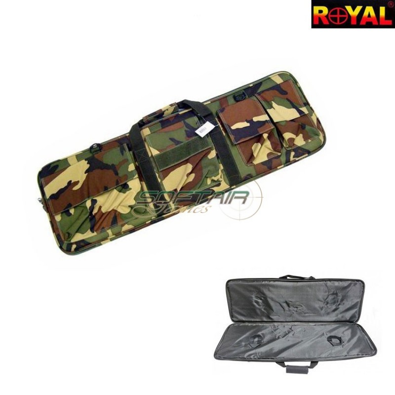Padded Gun Bag Woodland 87cm Royal (b100wood)