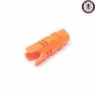 Abs Flash Hider Red Ffr Type 14x1 Ccw G&g (gg-86)