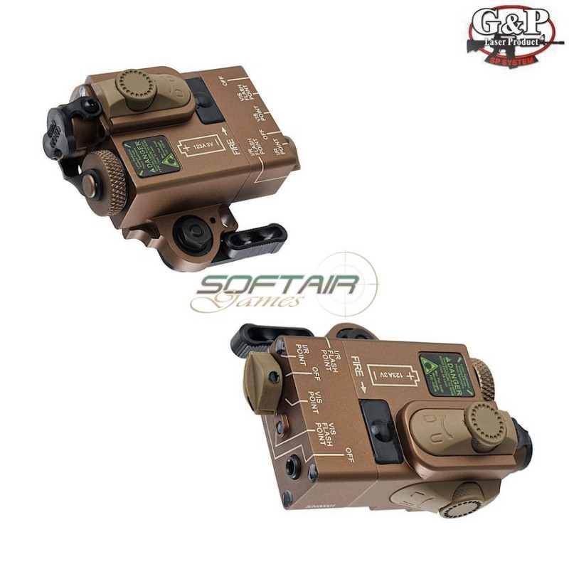 Compact Dual Laser Destinator Red/ir Dark Earth G&p (gp-lsp007sd)