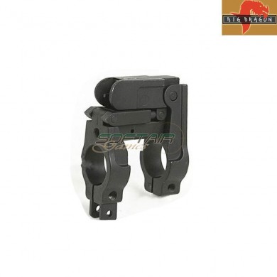 Tacca Di Mira Anteriore Folding Black Arms Silhouette 41 Style Big Dragon (bd0330b)