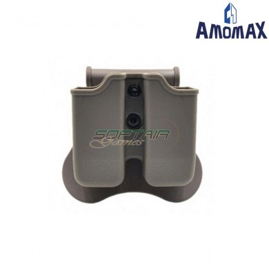 Porta Caricatore Pistola Doppio Glock Flat Dark Earth Amomax (am-150c79002)