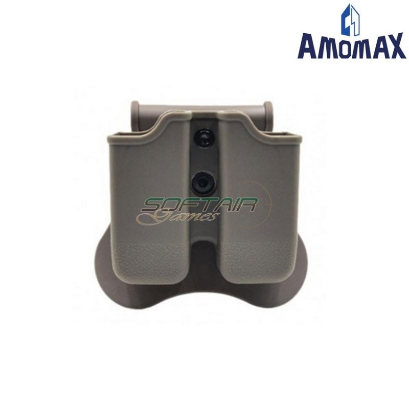 Double Pistol Magazine Pouch Glock Flat Dark Earth Amomax (am-150c79002)