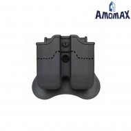 Double Pistol Magazine Pouch Taurus Black Amomax (am-150c79005)
