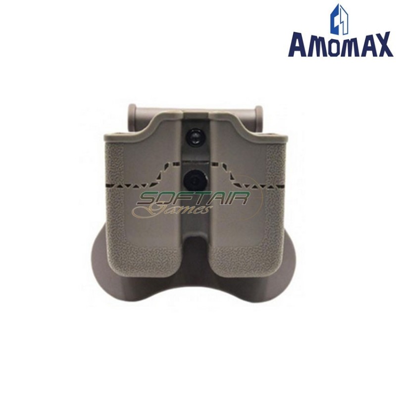 Double Pistol Magazine Pouch Taurus Flat Dark Earth Amomax (am-150c79006)