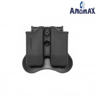 Double Pistol Magazine Pouch Beretta Black Amomax (am-150c79007)