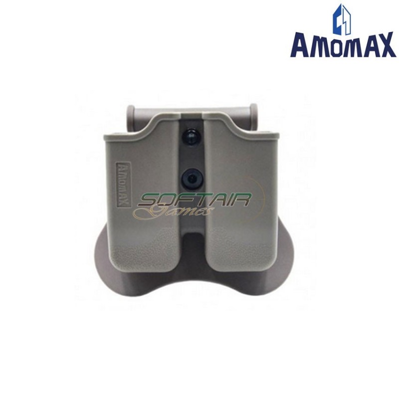 Double Pistol Magazine Pouch Beretta Flat Dark Earth Amomax (am-150c79008)