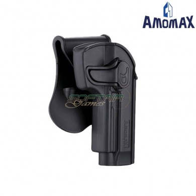 Fondina Rigida Black Per Pistola Beretta 92/92fs Amomax (am-27397)
