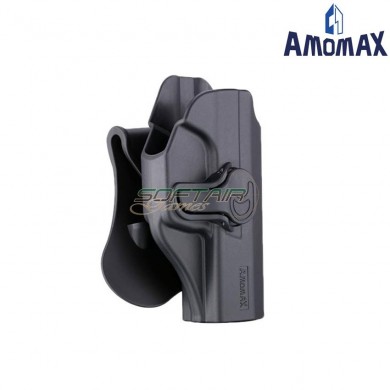 Rigid Holster Black For Pistol Walther P99 Qa Amomax (am-150c78035)