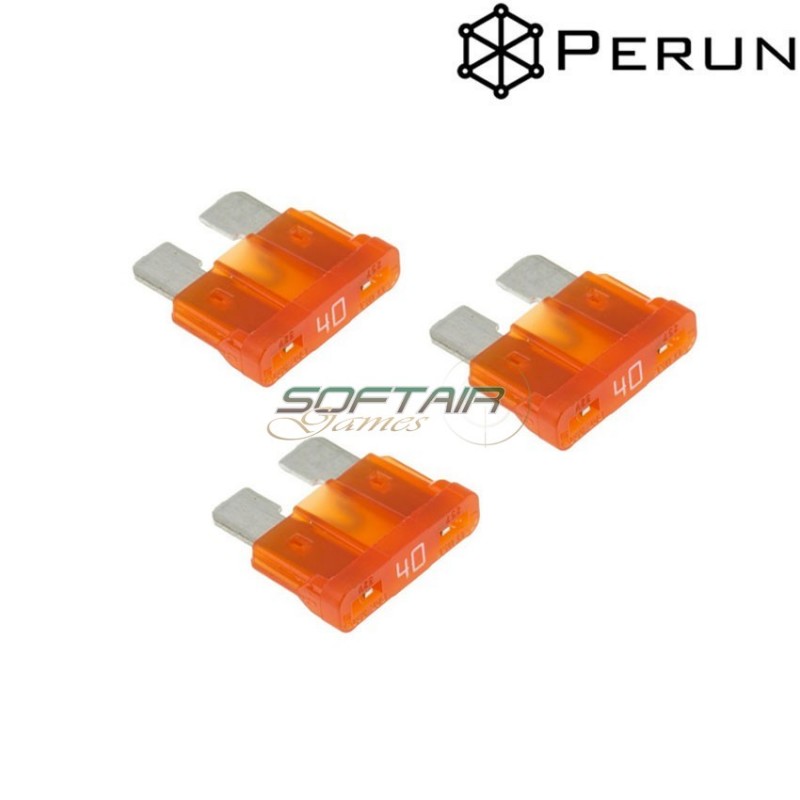 Set 3 Fuse 40a Perun (pn-40amp-fuse) Set 3 Fuse 40a Perun (pn-40amp-fuse)