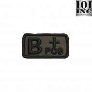 Patch Ricamata Gruppo Sanguigno B+ Green 101 Inc (inc-442318-3248-od)