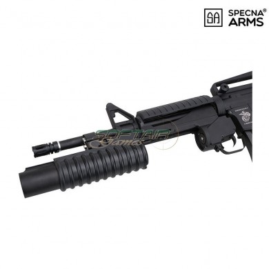 Electric Rifle M4a1 Full Metal W/grenade Launcher Enter & Convert™ System Specna Arms® (spe-sa-g01-bk)