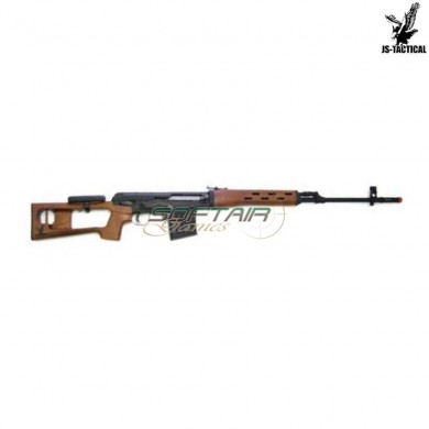 Spring Rifle Dragunov Svd Wood Bolt Action Js Tactical (701bw)