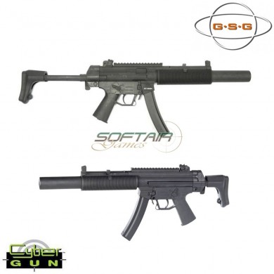 Fucile Elettrico Ebb Mp5 Sd6 Black Full Metal Cybergun German Sport Gun (gsg-130920)
