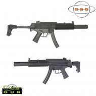 Electric Rifle Mp5 Sd6 Black Full Metal Cybergun German Sport Gun (gsg-130920)
