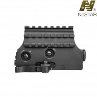 Tri-rail Armored Green Dot With Red Laser & Qd Mount Nc Star (ncs-000176)